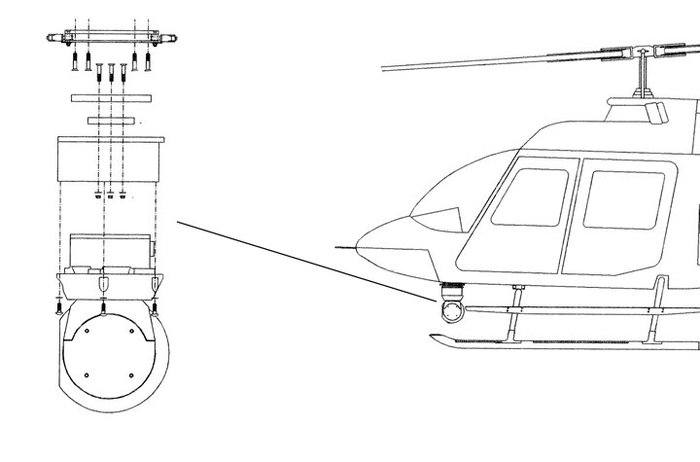Bell 206A, B, L Series, Inframetrics Thermal Imager Quick Mount Kit