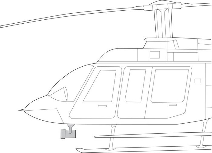 Bell 206 чертеж